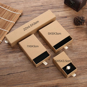 Caja de Regalo de Joyería de Papel Negro de Lujo, Logotipo Personalizado, Embalaje Rectangular Moderno para Anillos, Pendientes, Pulseras, Colgantes y Collares - Product Image 5