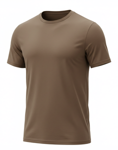 T-shirt uni de qualité supérieure pour homme, col classique, infroissable, respirant, décontracté, pour le bureau et le quotidien - Product Image 1