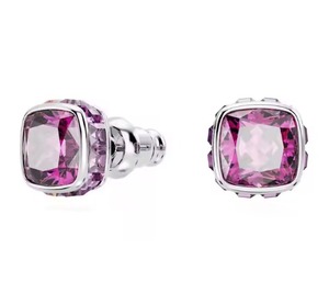 ต่างหูพลอยคริสตัลสีม่วงทรงสี่เหลี่ยมอันสง่างามสำหรับเครื่องประดับเงิน B2B ผู้ขายสินค้าแบรนด์แบบกำหนดเองได้ - Product Image 6