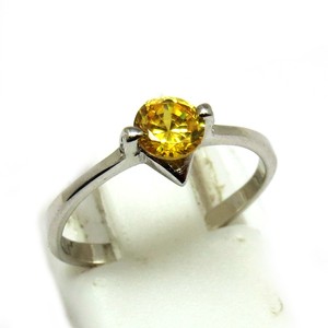 Anillos de Plata de Ley 925 con Circonita Amarilla en Forma de Corazón, Estilo Bohemio, Engaste de Bisel, Anillos de Compromiso, Boda y Aniversario - Product Image 4