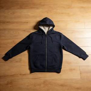 Sweat-shirt à capuche unisexe personnalisé, long, 100% coton, fermeture éclair intégrale, épais, doux, polaire, coupe-vent, respirant, hiver, écologique - Product Image 1