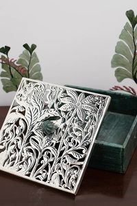 Nouveau produit vente chaude pierre naturelle verte et boîte à écrous carrés en laiton - Product Image 5