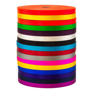 Matériaux faits sur commande tissés plats colorés en nylon de sangle d'étroit de sangle de bande du polyester pp de diverses tailles - Product Image 1