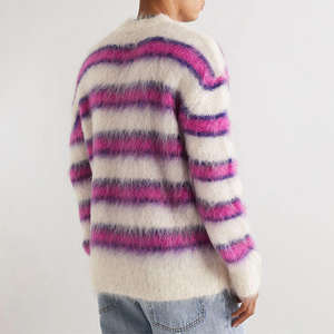 Pulls d'hiver pour hommes à manches longues, motif jacquard uni, doux et moelleux, confort ultime, design personnalisable sur le devant, nouvel arrivage - Product Image 4