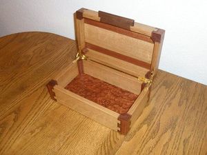 กล่องของขวัญทำจากไม้และไม้ไผ่ที่เก็บเครื่องสำอางขัดเงาและเครื่องประดับสำหรับตกแต่งคริสต์มาส - Product Image 3