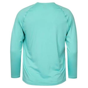 เสื้อแขนยาวสำหรับผู้ชายแห้งเร็วระบายอากาศได้ดีมีลวดลายสีพื้นปรับได้ไซส์ใหญ่พิเศษแบบถัก - Product Image 6