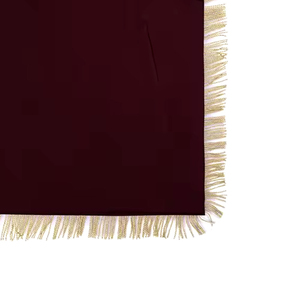 Custom Embroidered Masonic Apron Black Gold Fringe Classical Style Badge <b>Sew</b>-On Garment Accessory - Product Image 6