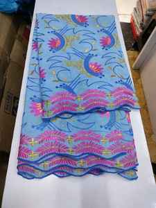 HABITU ENTERPRISES Venta caliente de alta calidad de algodón puro para tela de encaje de gasa tradicional multicolor Ropa Étnica India - Product Image 5