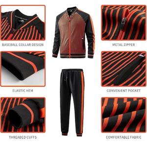 Les meilleurs survêtements d'hiver en polaire pour hommes du fabricant grande taille avec logo personnalisé ensembles écologiques meilleure vente à bas prix - Product Image 3