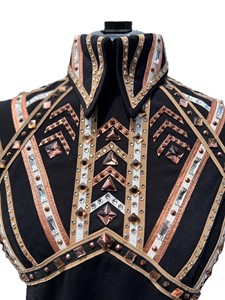 Meilleur Prix Premium Western Showmanship veste d'équitation noire nouveau Design - Product Image 3