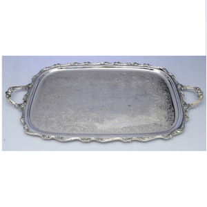 Grand plateau en aluminium pour aliments et desserts de qualité supérieure Forme personnalisée parfaite pour les mariages, les événements et les occasions - Product Image 3
