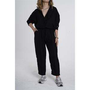 Pantaloni da camicia estivi Oversize in tessuto di lino superiore e inferiore - Product Image 4