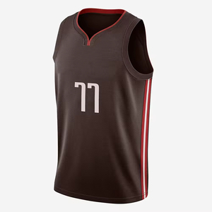 Maillots de basket-ball pour hommes sur mesure, grande taille, respirants, 100% polyester, séchage rapide, réversibles, sans manches, pour l'entraînement - Product Image 1