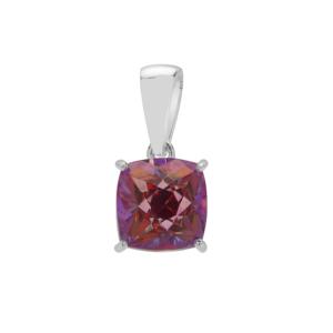 Moderno colgante Peruzzi Cosmic Twilight Topaz en plata de ley chapada en rodio con detalles de diamantes de 3.75 quilates. - Product Image 1