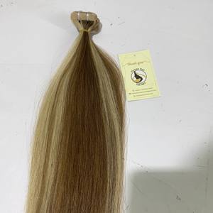 Extensions de cheveux humains 12/22 humains, prix de gros, couleur Piano, naturel, droit, européen, 100% - Product Image 5