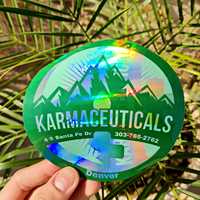 Pegatina de Vinilo Holográfica Personalizada, Resistente, Ecológica, de Alta Calidad, Impresa con Serigrafía, Reflectante e Impermeable