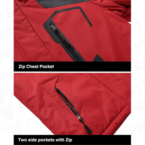 Vestes softshell de sport personnalisées pour hommes Manteaux d'extérieur Veste softshell imperméable avec sweat à capuche à vendre - Product Image 5