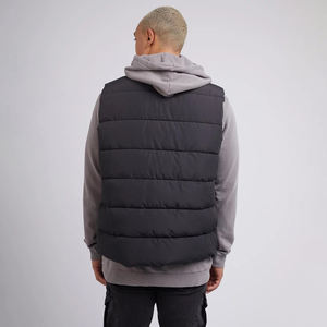 Recién llegado, chaleco acolchado para hombre, chaqueta impermeable con cuello levantado y chaleco con cremallera, chaleco cálido sin mangas acolchado - Product Image 2