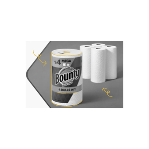 Papier toilette Bounty Select-a-Size, rouleaux jumbo blancs, 12 rouleaux, double face, pâte de bois vierge, usage domestique, application cuisine, Autriche - Product Image 3
