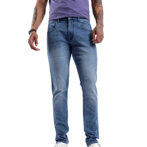 Nuevos Jeans de Mezclilla Ajustados de Diseño Personalizado de Moda, Jeans de Mezclilla para Hombre a Bajo Precio y Alta Calidad - Product Image 2