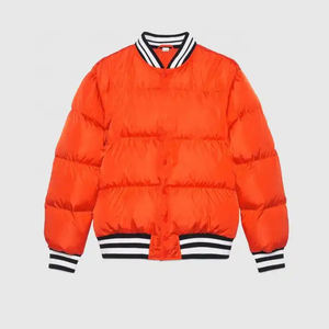 Blouson d'hiver avec logo brodé personnalisé pour hommes Bomber Varsity veste de baseball légère vêtements de ville surdimensionnés pour hommes - Product Image 1