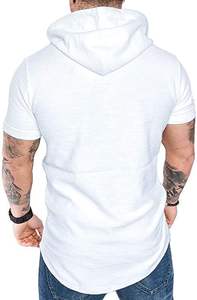 Sudadera con Capucha para Hombre, Personalizada con Logotipo, Invierno, Ajustada, Deportiva, Forro Polar Tejido, Teñido, 340g, Secado Rápido - Product Image 2