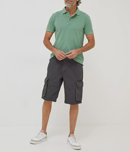 Pantalones cortos de carga informales de verano para hombre de alta calidad, diseño multibolsillo personalizado de algodón sólido - Product Image 4