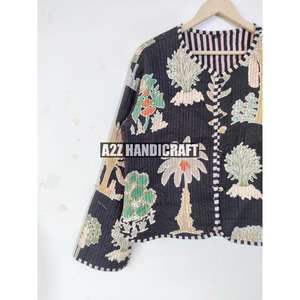 Nouvelle veste imprimée pour femmes, style nouveau, veste matelassée patchwork, veste à fleurs, veste de soirée pour femmes, cadeau pour femmes, cadeau de Noël - Product Image 6