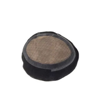 Perruque toupet en cheveux humains 100% soie Pro Remy Virgin Raw Taz Indian Hair - Product Image 4