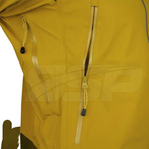 Vente directe en usine marque privée veste de pluie d'hiver à capuche pour hommes avec logo avant imperméable en nylon/polyester décontracté - Product Image 3