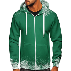Sudadera con Capucha para Hombre, Lavada al Ácido, Transpirable, con Logotipo Personalizado, Lisa, con Opción de Talla Grande, con Cremallera, para la Lista Superior - Product Image 1