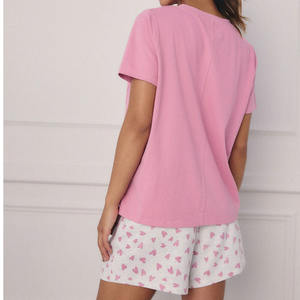 Ensembles pour femmes vente en gros ensembles courts décontractés de haute qualité pour femmes ensemble de sweat-shirt et short à col rond en coton personnalisé 2 pièces pour femmes - Product Image 4