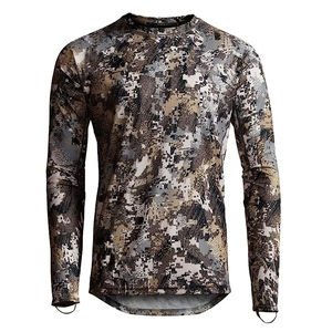 Camisa de secado rápido de camuflaje de manga larga ligera para hombre para pesca de verano y Tiro Core Crew a equipo de caza tipo soporte de árbol - Product Image 4