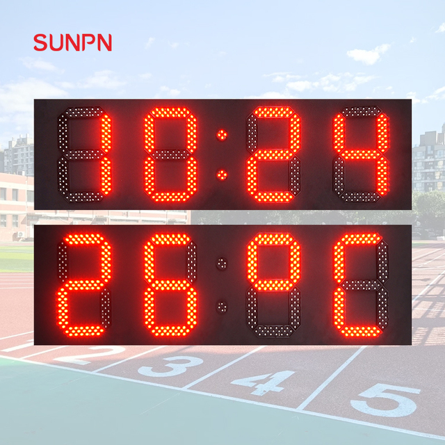 10-Inch Metal Industrial Outdoor Waterproof Digital Clock Supports Temperature Humidity Display Precise GPS Satellite Time