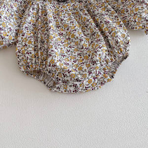 Mono floral de manga larga con volantes para niñas, ropa de primavera para bebés y niñas pequeñas - Product Image 2