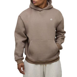 Sweat à capuche unisexe en polaire épaisse, coupe ample, design minimaliste, pour la production en gros de marques personnalisées OEM - Product Image 1
