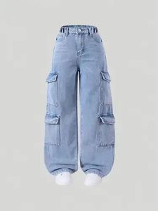 Women's High-Rise/Low-Rise Denim Jeans Mid Waist Breathable Colored Wash Loose Fit <b>Streetwear</b> Style High Quality <b>Y2K</b> - Product Image 3