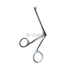 Pinzas Microquirúrgicas de Cocodrilo Dentadas de 4 mm, Mandíbulas Rectas, 8 cm de Longitud, Instrumento Quirúrgico de Precisión para Otorrinolaringología, Instrumentos Médicos - Product Image 1