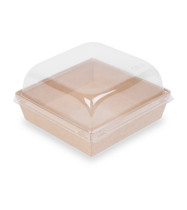 Conteneurs alimentaires en papier kraft blanc OSQ SMART PACK 900, résistants à la graisse, pour plats à emporter, avec logo personnalisé, conteneurs alimentaires polyvalents, vente en gros - Product Image 2