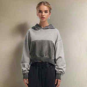 Sweat-shirts unisexes de haute qualité 100% coton, couleur contrastée, streetwear, à capuche, doux, confortables, respirants, pour l'automne - Product Image 2