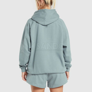 ชุดเสื้อฮู้ดแขนยาวสำหรับผู้หญิงชุดเสื้อฮู้ดแขนยาวทำจากผ้าฝ้าย - Product Image 3