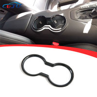 Kits d'intérieur de voiture aspect carbone ABS, panneau de couverture du porte-gobelet avant pour Ford Mustang Ecoboost GTD Shelby Super Snake S650 2024+