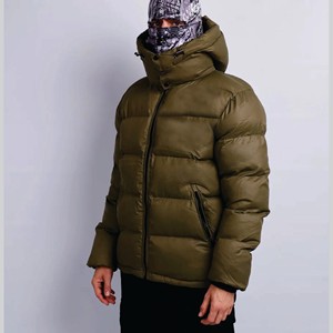 Veste en duvet d'hiver à imprimé intégral pour hommes Veste à col montant avec logo personnalisé du Nord Veste matelassée épaissie pour hommes - Product Image 2