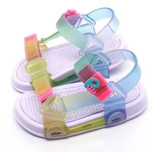 Sandalias lúdicas azules transparentes de alta calidad, cómodas, de diseño a la moda y divertidas para niños - Product Image 1