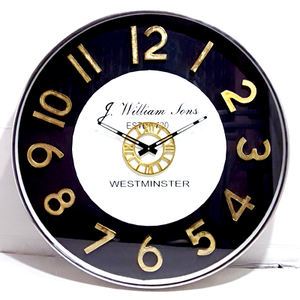 Horloge murale en acier inoxydable métal design moderne italie article cadeau décoratif forme circulaire coutil silencieux 20x3x20 pouces - Product Image 5