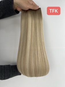 Extensions de cheveux de luxe vierges brutes, alignées aux cuticules, double tirage, Genius Weft, 100% cheveux humains, vente en gros pour fournisseurs - Product Image 2