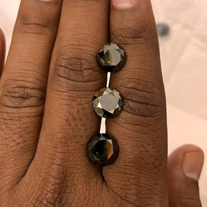 เพชรสีดำธรรมชาติ ขนาด 10 มม. ทรงกลมเจียระไน หินมีค่า ไม่มีตัวเรือน - Product Image 2