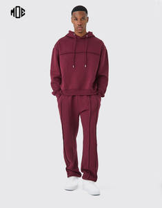 Sweat à capuche unisexe imprimé surdimensionné à épaules tombantes ensemble de jogging Streetwear 2 pièces pull respirant à séchage rapide pour hommes - Product Image 1