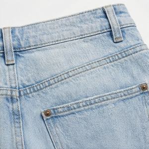 <b>Women's</b> Washed Denim <b>Jeans</b> <b>Woman</b> Casual Evening Look Straight Customized Color Ankle Length Luxury Pants Breathable Streetwear - Product Image 4