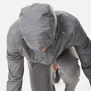 Custom Outdoor Lightweight Printed Streetwear Unisex Oversized Track Suit <b>Windbreaker</b> Reflective Design Breathable Nylon Jogging - Product Image 5